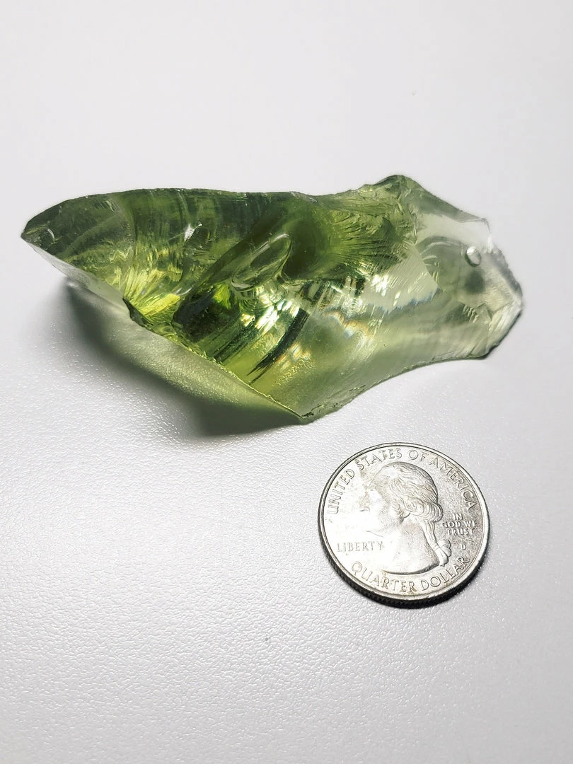 Tools4transformation Green Light / Terra Olive Traditional Andara Crystal 52g Traditional Rough Andara Crystals