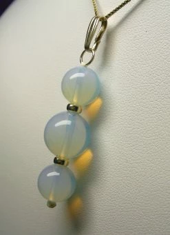 Tools4transformation Opalescence Andara Crystal With Gold Pendant (2 X 10mm & 1 X 12mm) Pendants