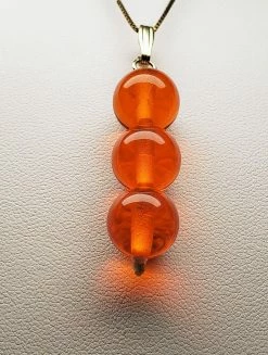 Tools4transformation Pendants Orange Andara Crystal Pendant (3 X 12mm)