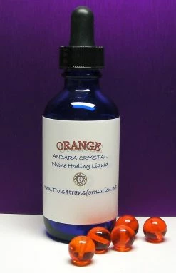 Tools4transformation Orange Andara Crystal Liquid Liquid Andaras - Vibrational Essences