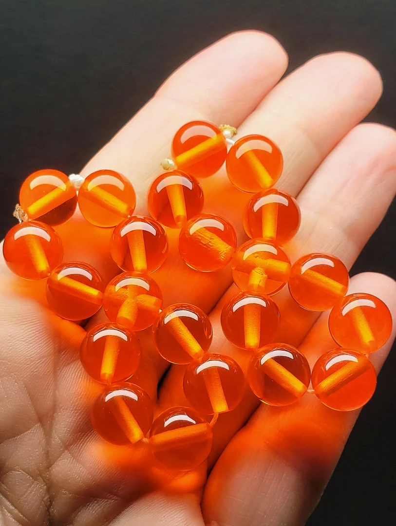 Tools4transformation Orange Andara Crystal Color Ray Healing Tool PAIR