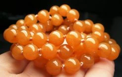 Tools4transformation Peach Aventurine EO 8+mm 24.5inch Aventurine - Peach