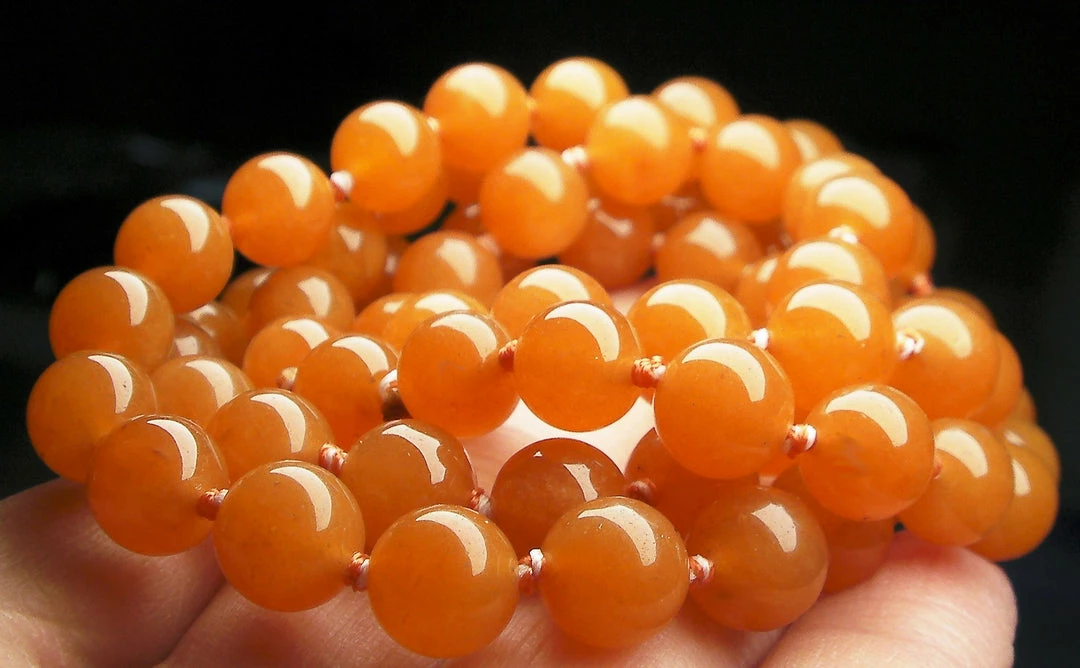 Tools4transformation Aventurine - Peach Peach Aventurine EO 8+mm 24.5inch