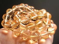 Tools4transformation Peach Andara Crystal Necklace 10mm 25.5inch