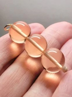 Tools4transformation Pendants Peach Andara Crystal Pendant (3 X 12mm)