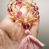 Tools4transformation Malas / Prayer Beads Andara Crystal Mala / Prayer Beads - Rose & Peach