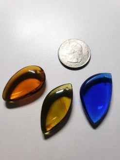 Tools4transformation Bundle A Andara Crystal Simple Wear Pendant Trio - Amber, Blue & Earth Shaman SPECIAL BUY