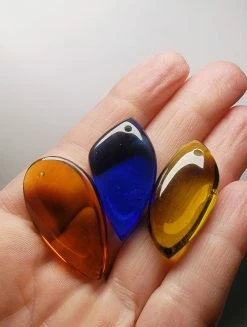 Tools4transformation Bundle B Andara Crystal Simple Wear Pendant Trio - Amber, Blue & Earth Shaman