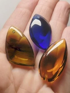 Tools4transformation Bundle F Andara Crystal Simple Wear Pendant Trio - Amber, Blue & Earth Shaman