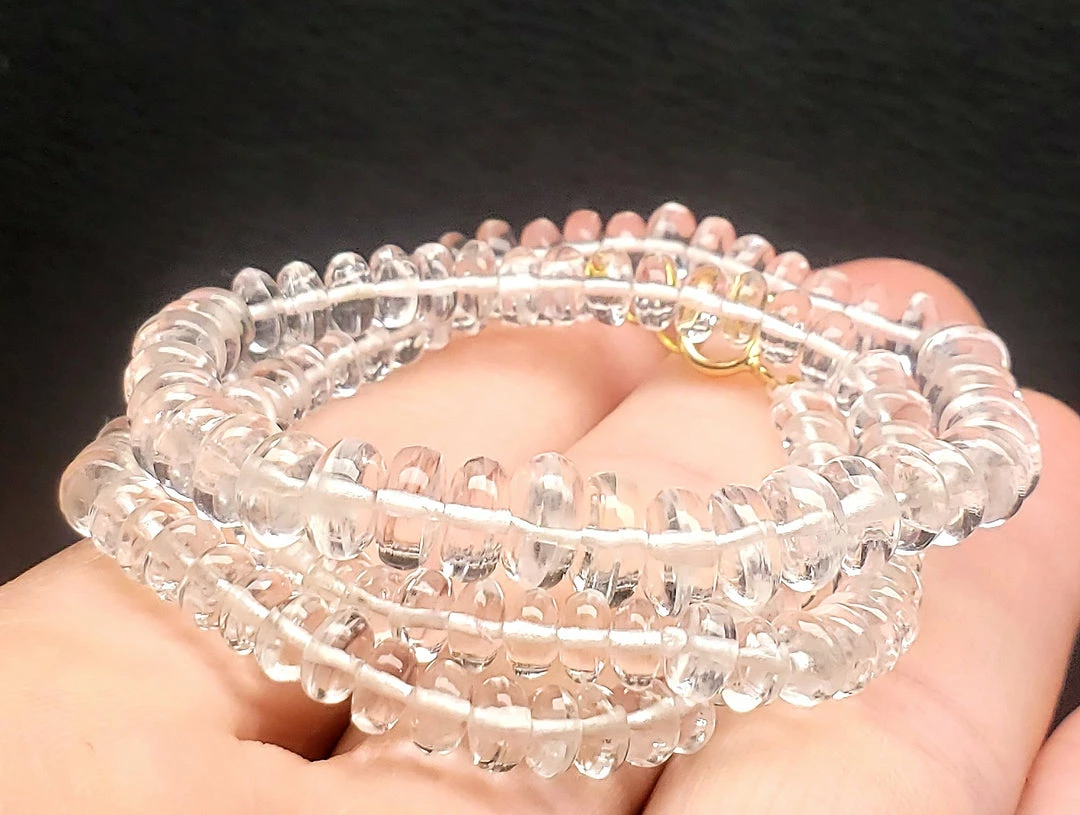 Tools4transformation Petalite (Clear/Colorless) EO++ 4-7mm 16inch 63.9ct