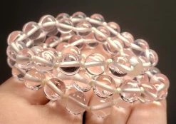 Tools4transformation Pink Andara Crystal Necklace 8mm 24inch