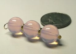 Tools4transformation Pink Opalescence Andara Crystal With Gold Pendant (3 X 12mm)