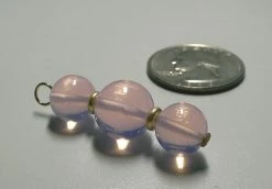 Tools4transformation Pink Opalescence Andara Crystal With Gold Pendant (2 X 10mm & 1 X 12mm)