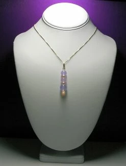 Tools4transformation Pink Opalescence Andara Crystal With Gold Pendant (2 X 10mm & 1 X 12mm) Pendants