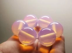 Tools4transformation Andara Crystal Healing & Meditation Tools Opalescent - Pink Andara Crystal JUMBO Healing/Meditation Ring