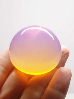 Tools4transformation Andara Crystal Healing & Meditation Tools Opalescent - Pink Andara Crystal Cabochon 40mm