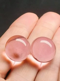 Tools4transformation Pink Andara Crystal Undrilled Spheres 16mm