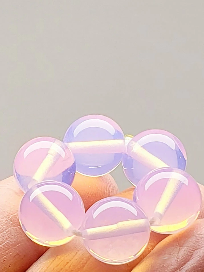 Tools4transformation Opalesence - Pink Andara Crystal Therapy/Meditation Ring Chakra Sets