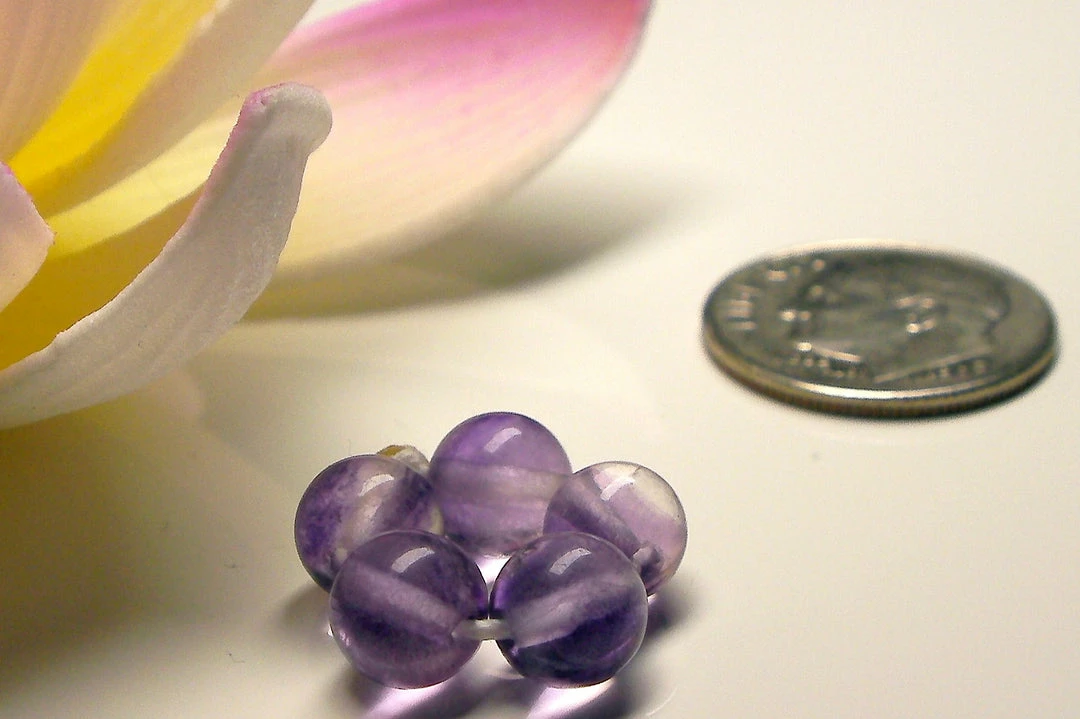 Tools4transformation Gem Healing Rings Fluorite - Purple Rainbow Gem Healing Ring