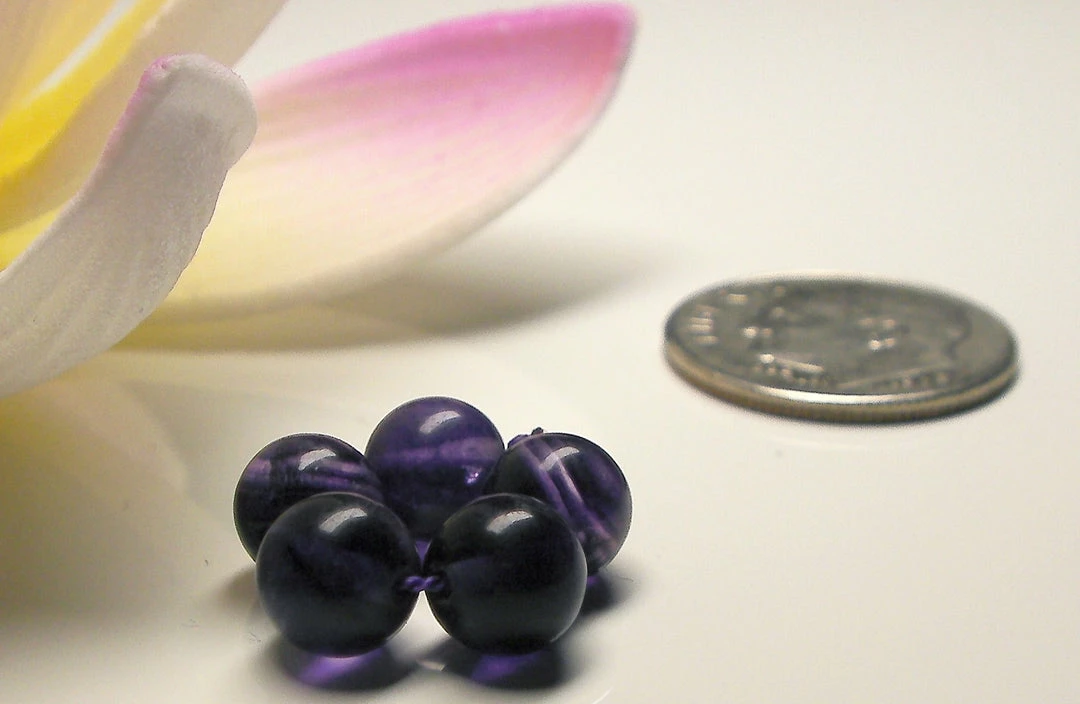 Tools4transformation Fluorite - Purple Rainbow Gem Healing Ring