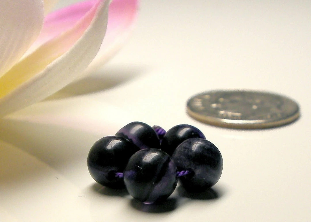 Tools4transformation Fluorite - Purple Rainbow Gem Healing Ring Gem Healing Rings