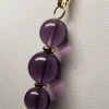 Tools4transformation Purple Andara Crystal With Gold Pendant (2 X 10mm & 1 X 12mm)