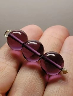 Tools4transformation Purple Andara Crystal Pendant (3 X 12mm)