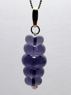 Tools4transformation Purple Andara Crystal Pendant Pendants