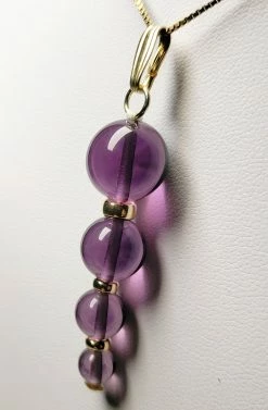 Tools4transformation Purple Andara Crystal With Gold Pendant (1 X 6-12mm) Pendants