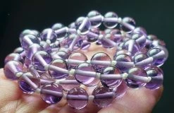 Tools4transformation Purple Andara Crystal Necklace 8mm 26.25inch