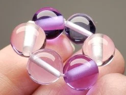 Tools4transformation Pink Violet Flame Andara Crystal Healing /Meditation Ring