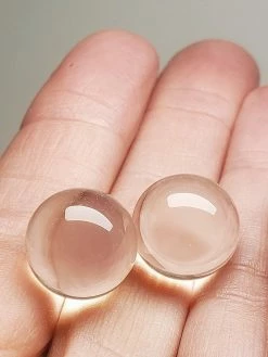 Tools4transformation Optical Clear Quartz Undrilled Spheres 14mm Undrilled Spheres - Gems & Crystals