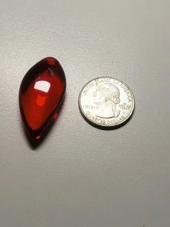 Tools4transformation Red Andara Crystal Simple Wear Pendant B