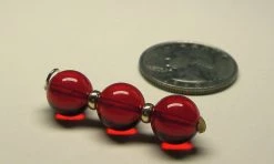 Tools4transformation Pendants Red Andara Crystal With Gold Pendant (3 X 10mm)