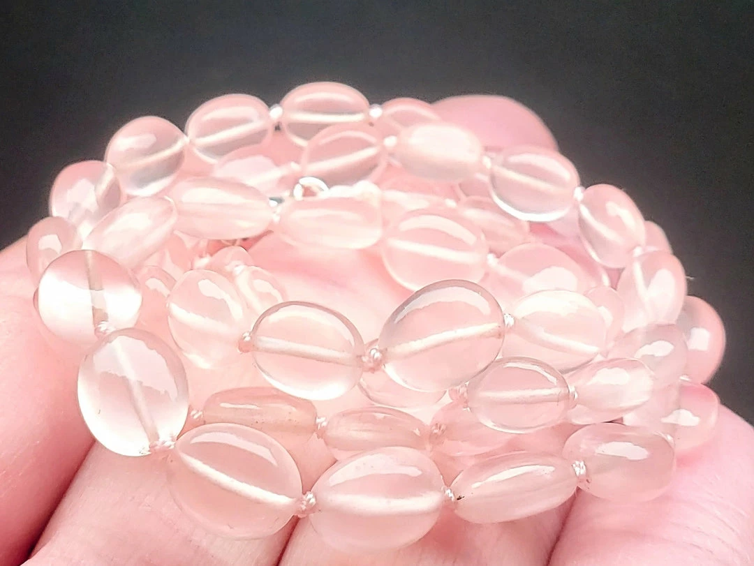 Tools4transformation Rose Quartz EO++ Oval Shaped 18inch