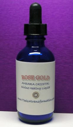 Tools4transformation Rose Gold / Dusty Pink Andara Crystal Liquid Liquid Andaras - Vibrational Essences