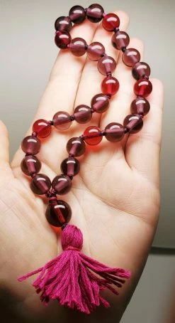 Tools4transformation Malas / Prayer Beads Andara Crystal Mala / Prayer Beads - Rose & Reddish Purple
