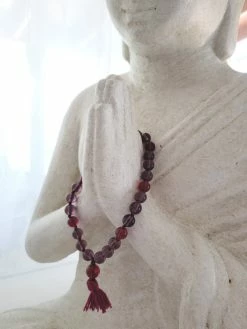 Tools4transformation Malas / Prayer Beads Andara Crystal Mala / Prayer Beads - Rose & Reddish Purple