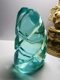 Tools4transformation SPECIAL BUY Aqua Blue Shaman Andara Crystal Spiral 1.4kg