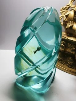 Tools4transformation SPECIAL BUY Aqua Blue Shaman Andara Crystal Spiral 1.4kg