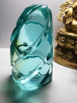 Tools4transformation SPECIAL BUY Aqua Blue Shaman Andara Crystal Spiral 1.4kg