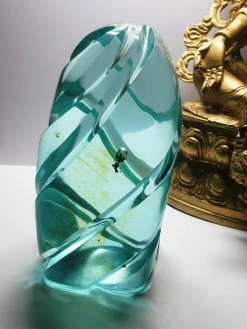 Tools4transformation SPECIAL BUY Aqua Blue Shaman Andara Crystal Spiral 1.4kg