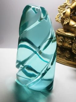 Tools4transformation SPECIAL BUY Aqua Blue Shaman Andara Crystal Spiral 1.4kg