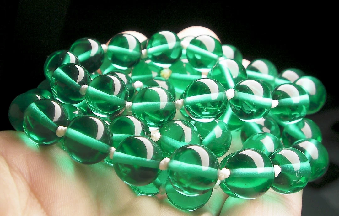 Tools4transformation Teal Andara Crystal Necklace 10mm 25.5inch