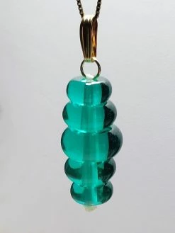 Tools4transformation Teal Andara Crystal Pendant