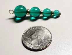 Tools4transformation Teal Andara Crystal With Gold Pendant (1 X 6-12mm)