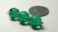 Tools4transformation Teal Andara Crystal With Gold Pendant (3 X 12mm)