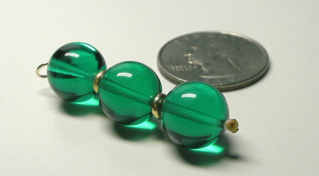 Tools4transformation Teal Andara Crystal With Gold Pendant (3 X 12mm)