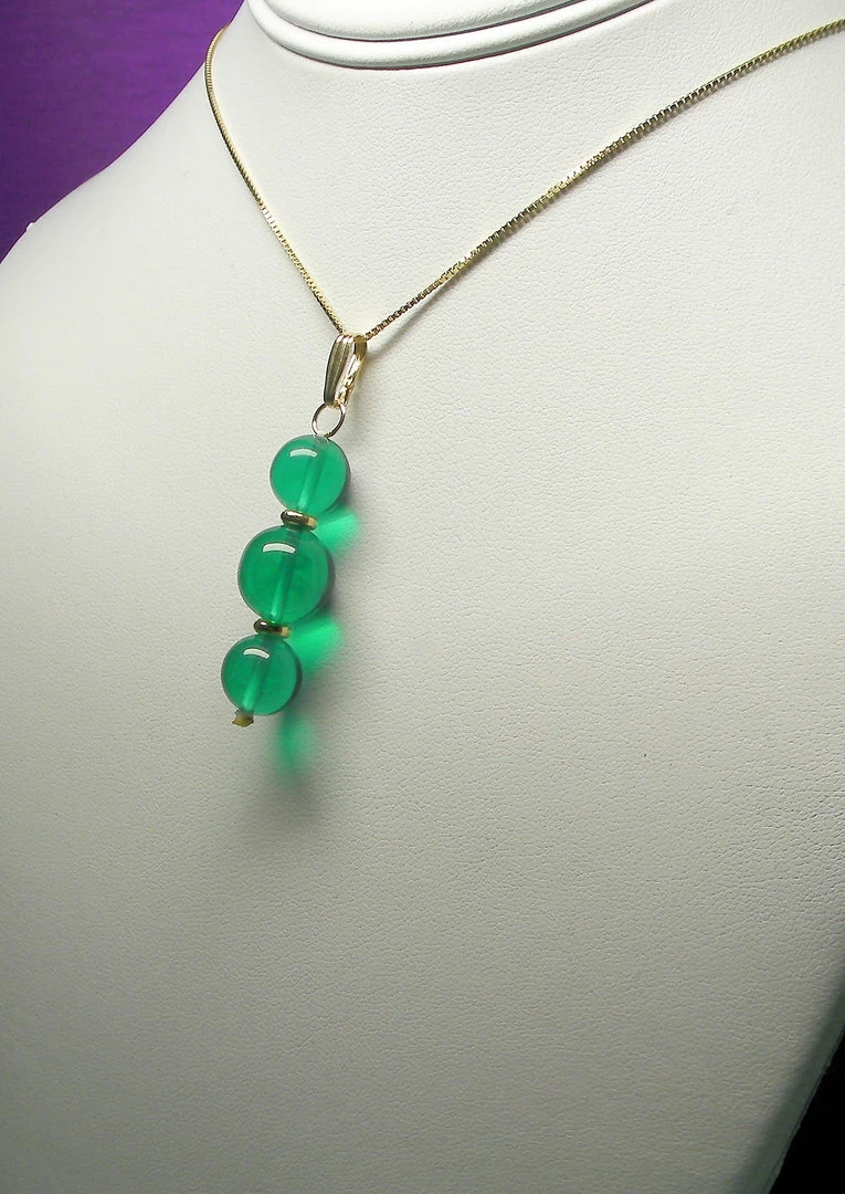 Tools4transformation Teal Andara Crystal With Gold Pendant (2 X 10mm & 1 X 12mm) Pendants