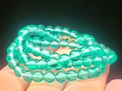 Tools4transformation Turquoise Andara Crystal Necklace 5mm 19inch